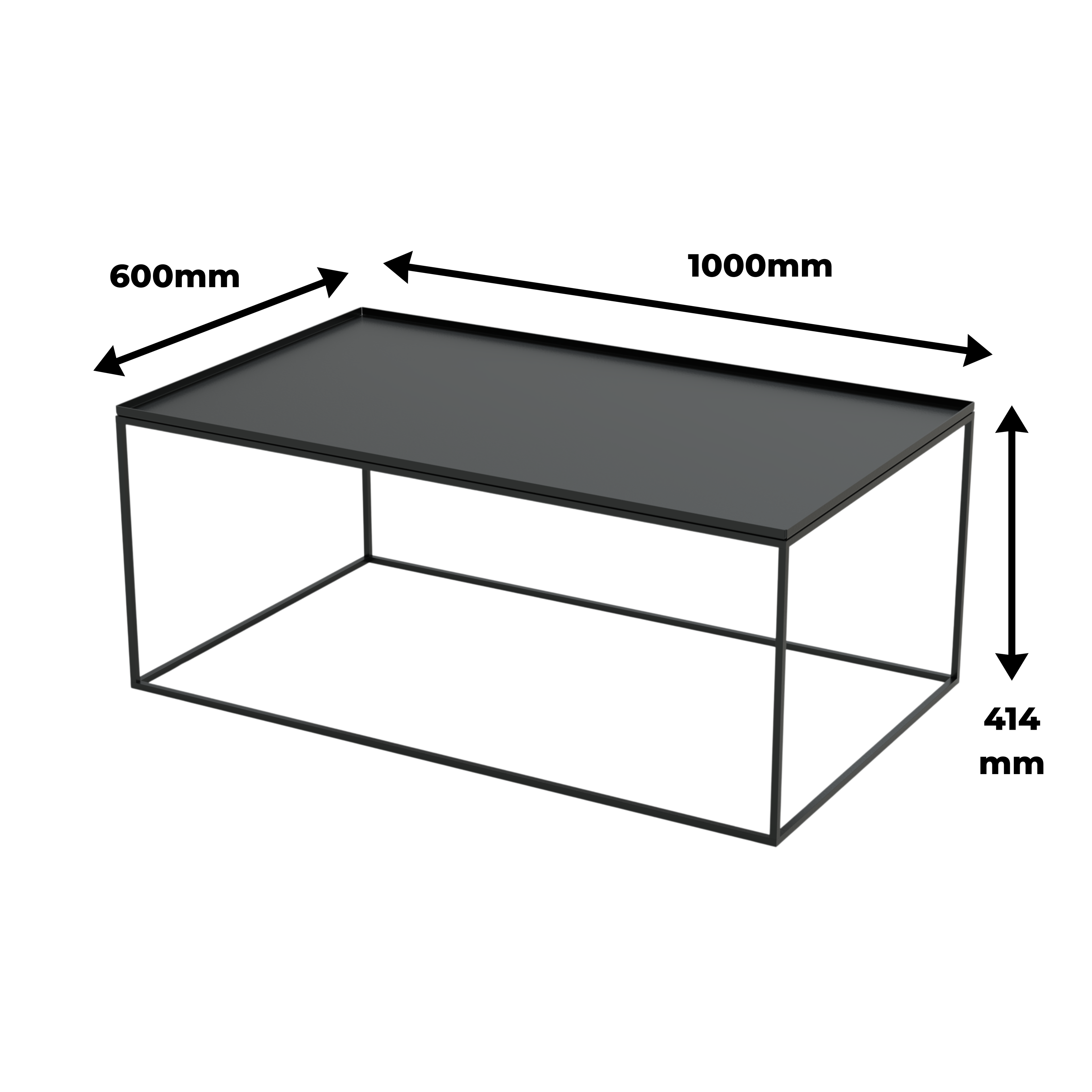 Scarab Claire Rectangular Minimalist Coffee Table