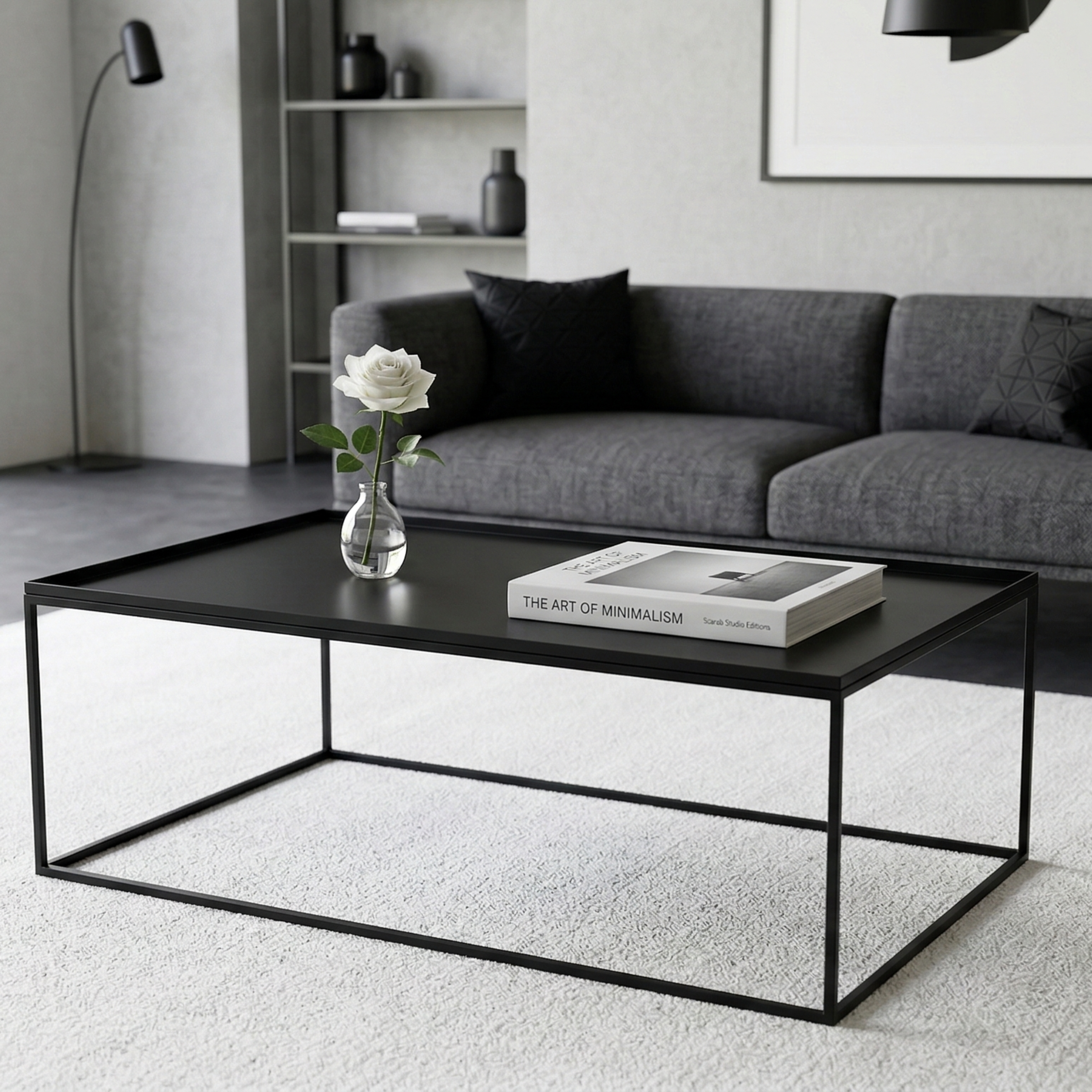 Scarab Claire Rectangular Minimalist Coffee Table