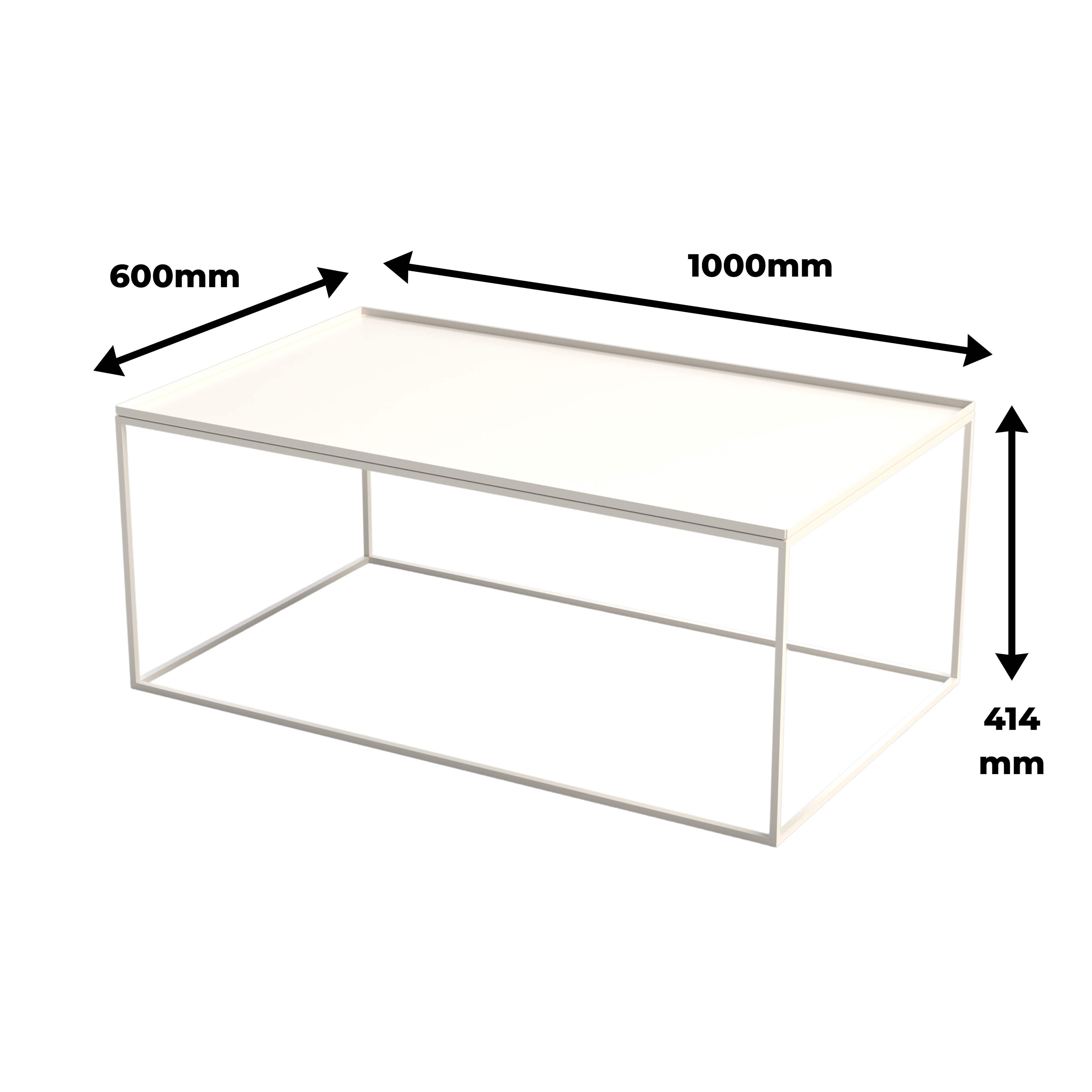Scarab Claire Rectangular Minimalist Coffee Table