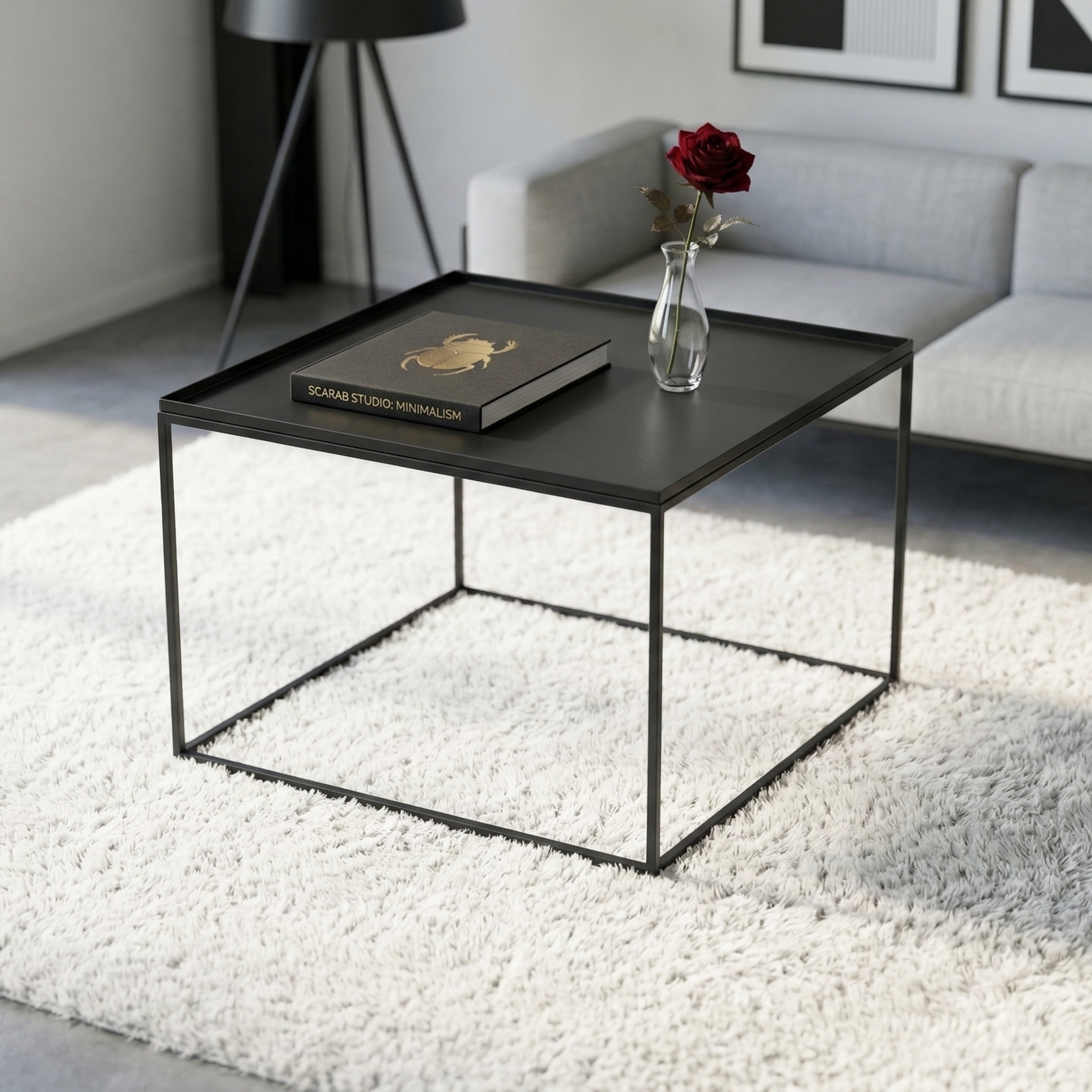 Scarab Claire Square Minimalist Coffee Table