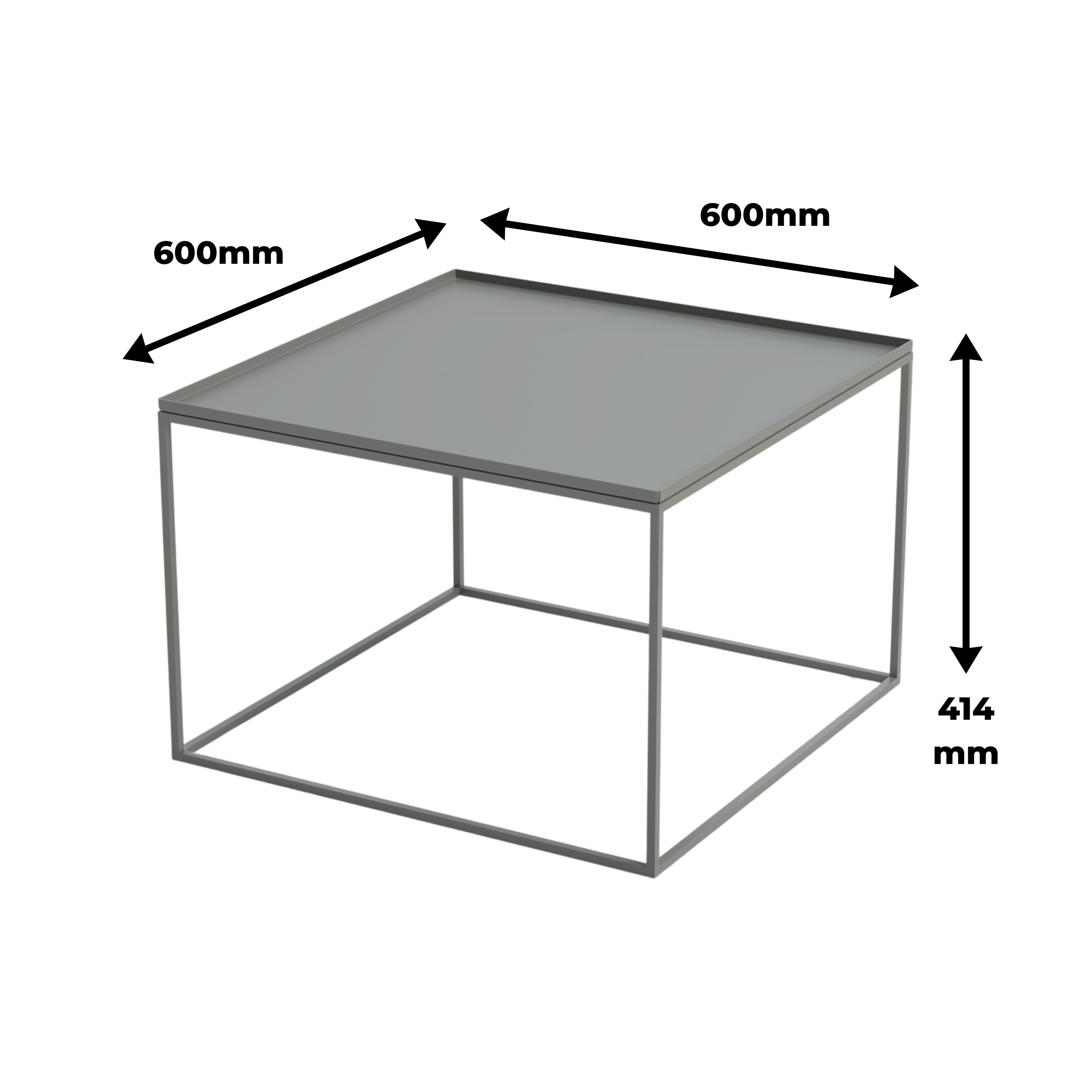 Scarab Claire Square Minimalist Coffee Table