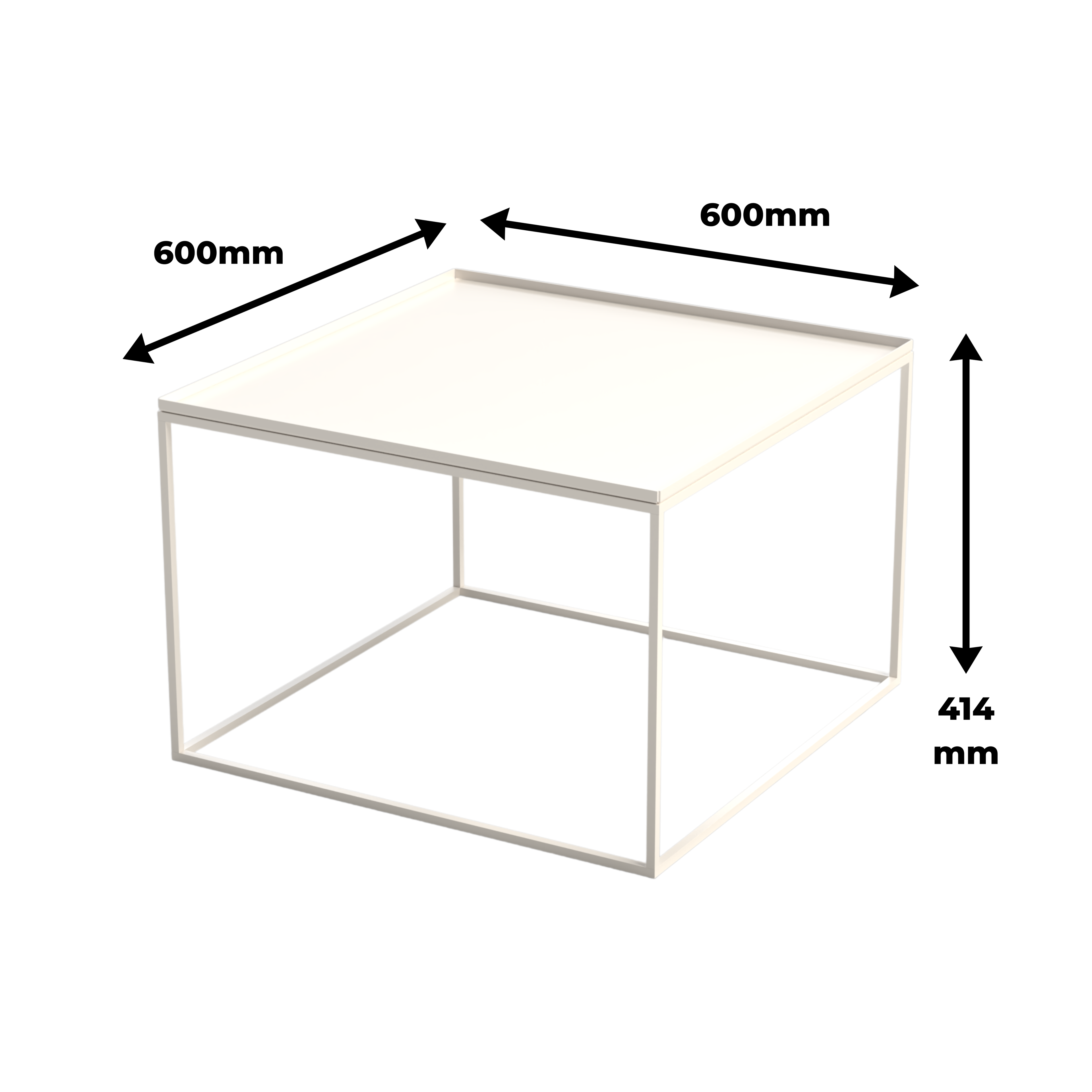 Scarab Claire Square Minimalist Coffee Table