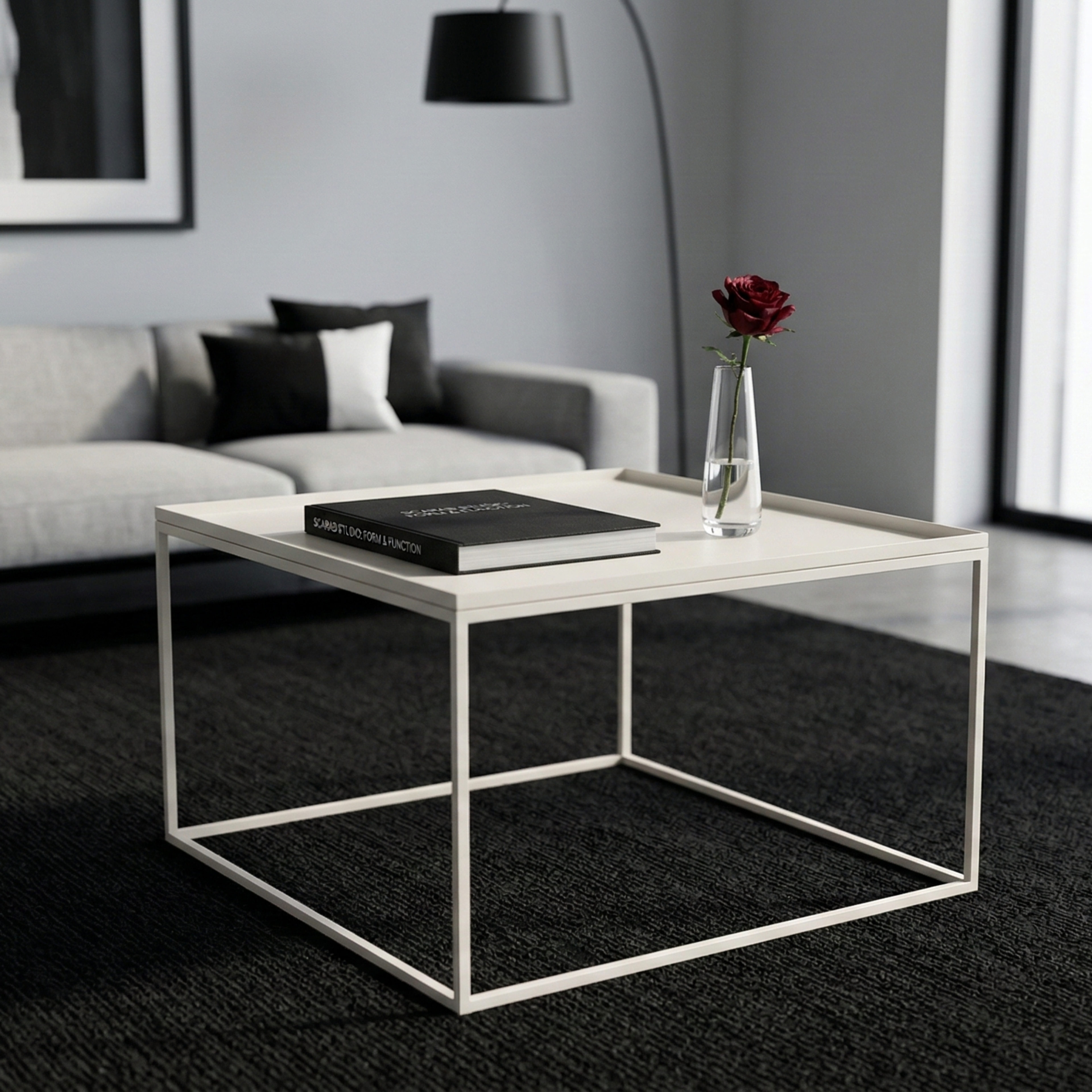 Scarab Claire Square Minimalist Coffee Table