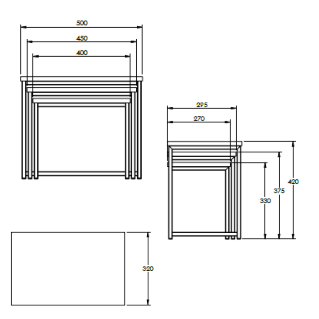 Scarab Kimberley Nesting Table Set